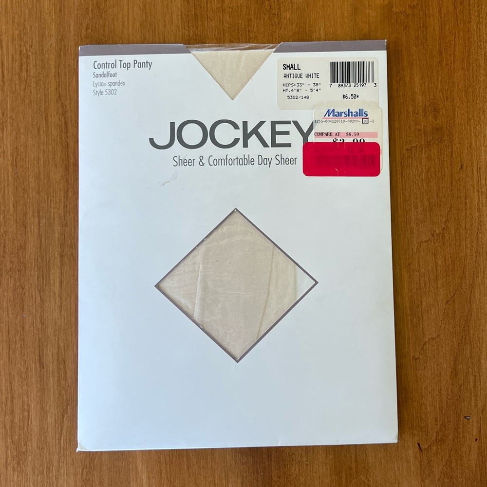 Vintage Jockey Control Top Pantyhose Size Small